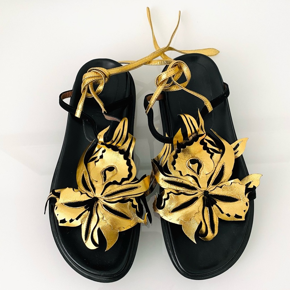 Marni flower leather sandals
